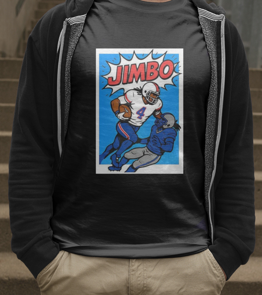 James Cook Jimbo Number 4 Buffalo Bills Football T-Shirt