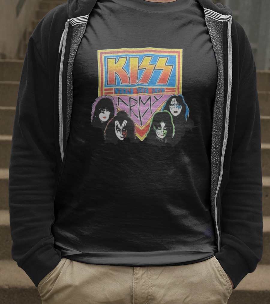Kiss World Tour 1979 Army Klassics T-Shirt