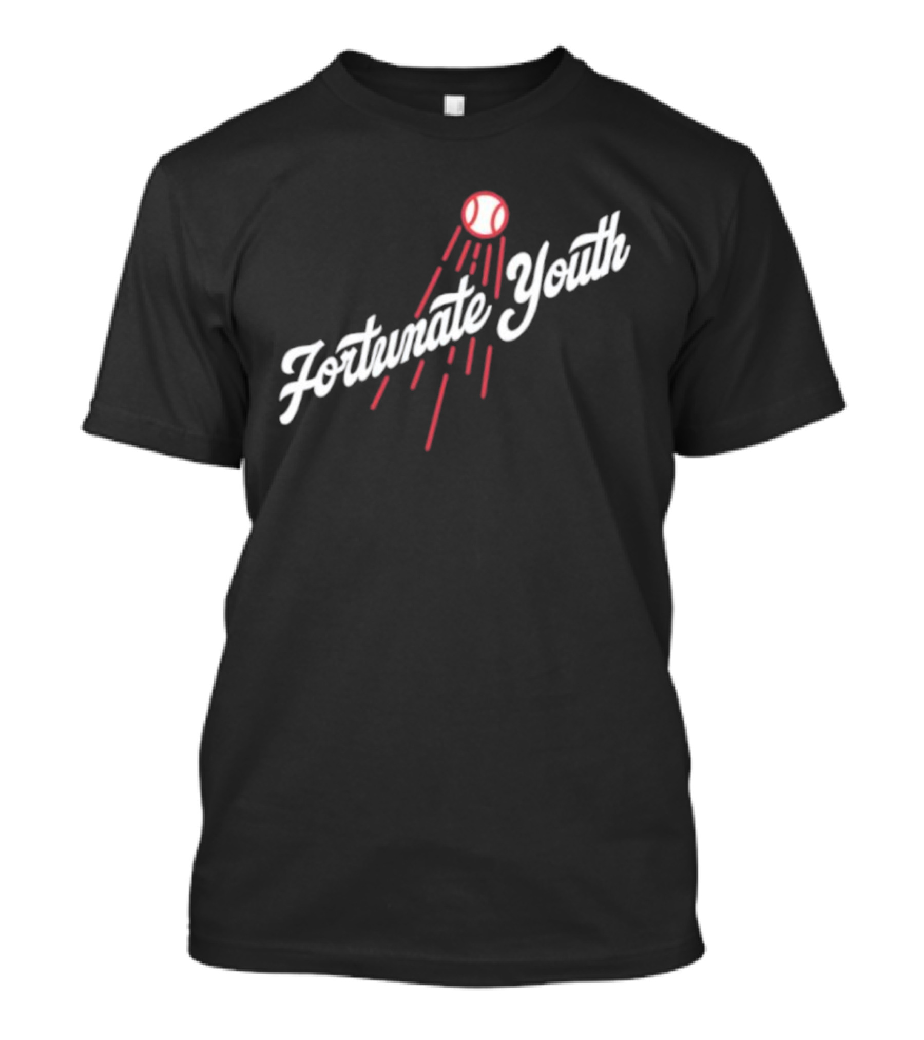 Los Angeles Dodgers Fortunate Youth Baseball Collaboration T-Shirt