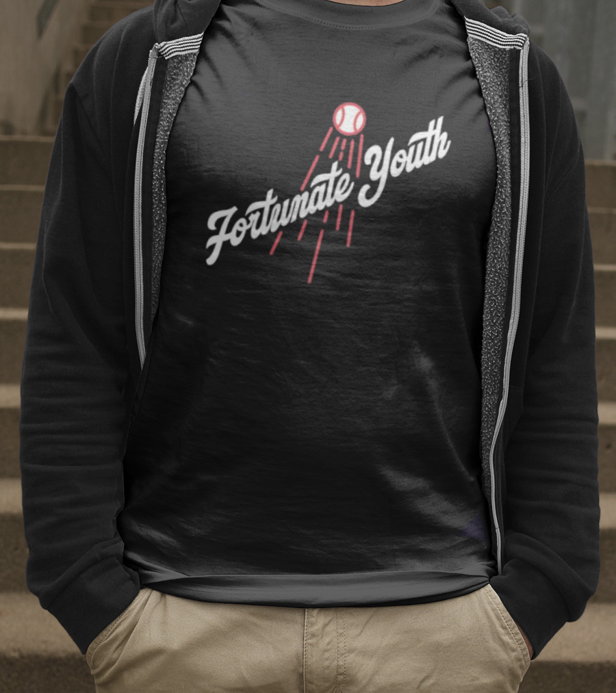 Los Angeles Dodgers Fortunate Youth Baseball Collaboration T-Shirt