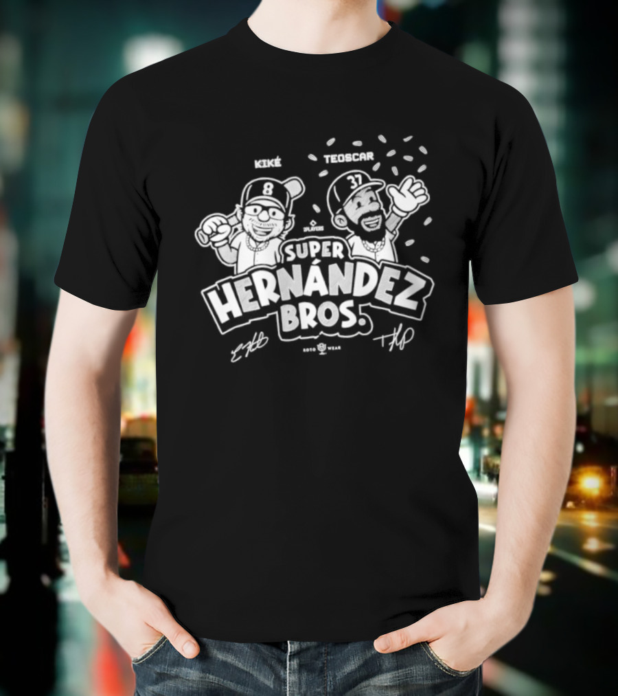 Kike Teoscar Hernandez Bros Super Baseball Duo T-Shirt