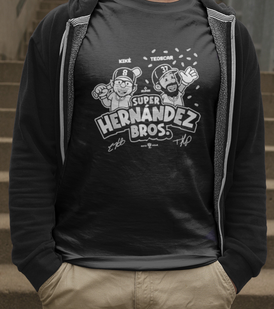 Kike Teoscar Hernandez Bros Super Baseball Duo T-Shirt
