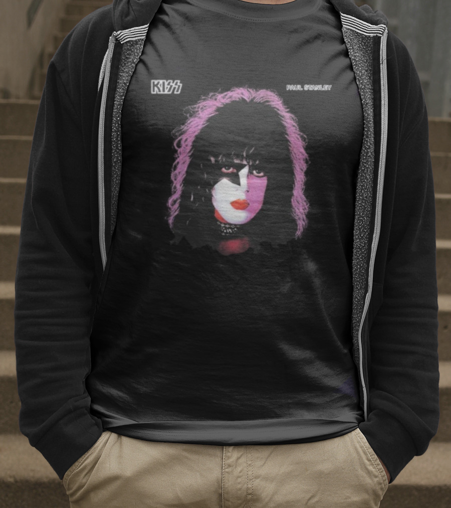 Kiss 1978 Paul Stanley Iconic Face Makeup Imagery T-Shirt