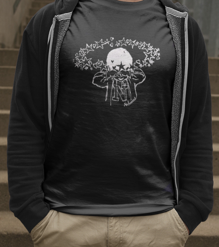 Nahmias Cry Kid Stars Child Surrounded By Stars In Tears T-Shirt