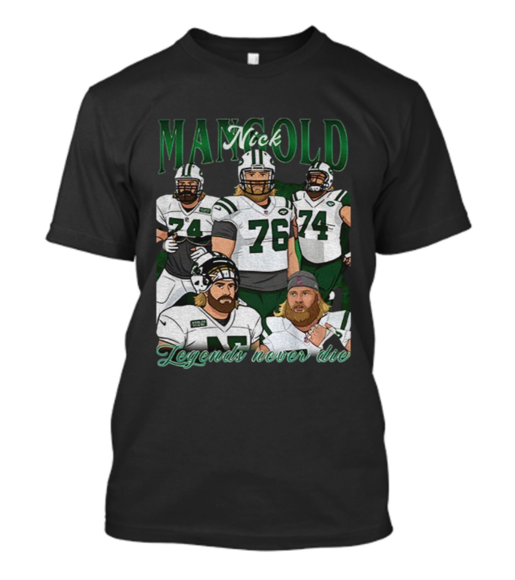 Nick Mangold New York Jets Legends Never Die 1984 2025 NFL Football T-Shirt