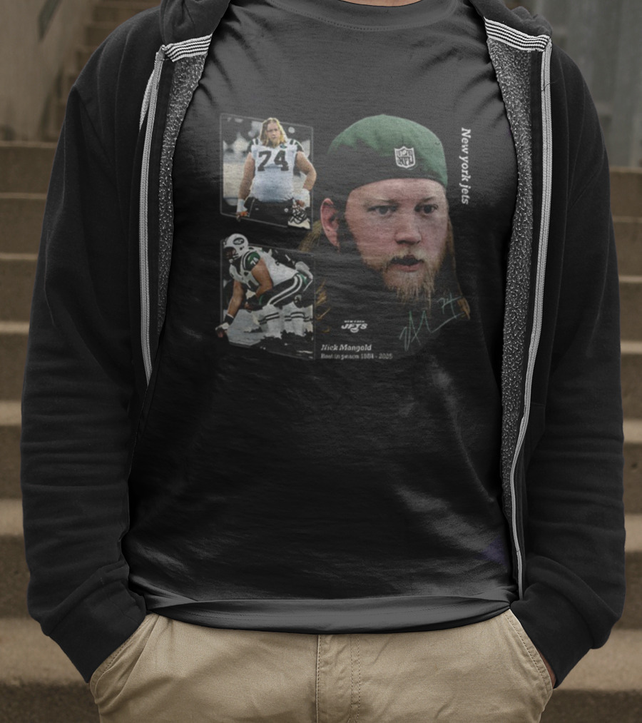 Nick Mangold New York Jets NFL Football RIP Legends Never Die 1984 2025 Signature T-Shirt