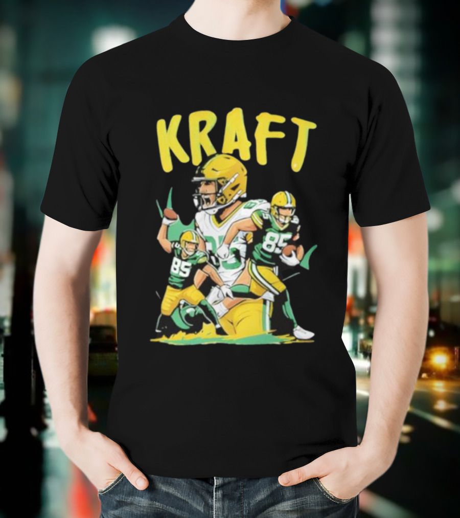 Kraft Football 85 Green Bay Packers Tucker Kraft T-Shirt