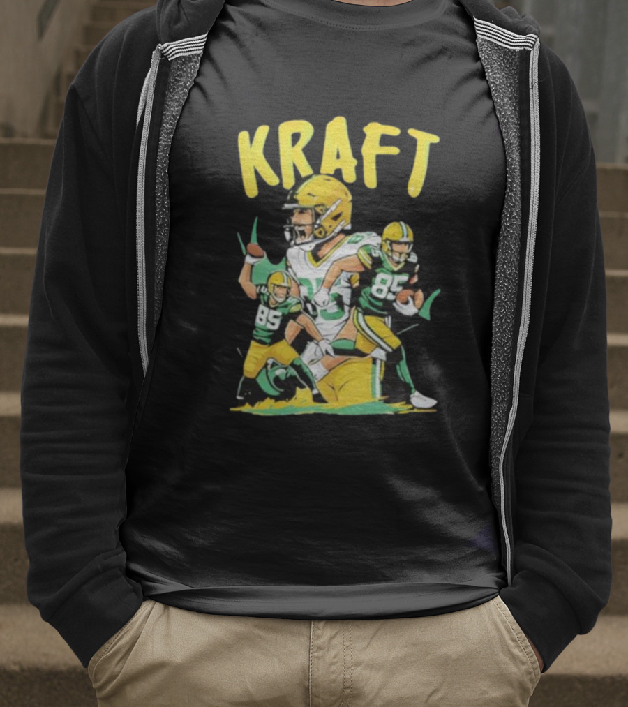 Kraft Football 85 Green Bay Packers Tucker Kraft T-Shirt