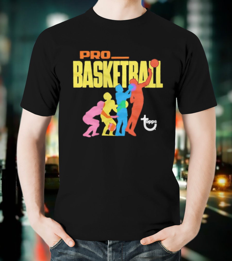 1972 Topps Pro Basketball Retro Silhouettes T-Shirt