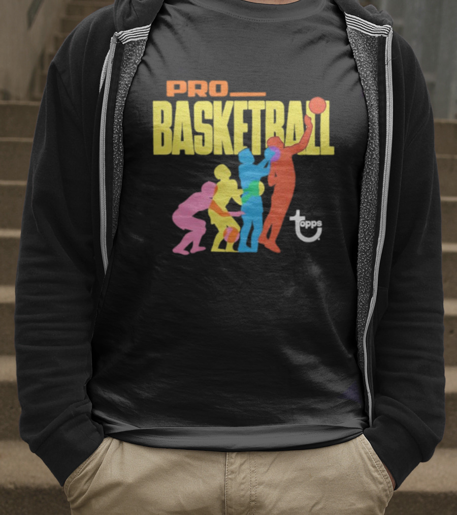 1972 Topps Pro Basketball Retro Silhouettes T-Shirt