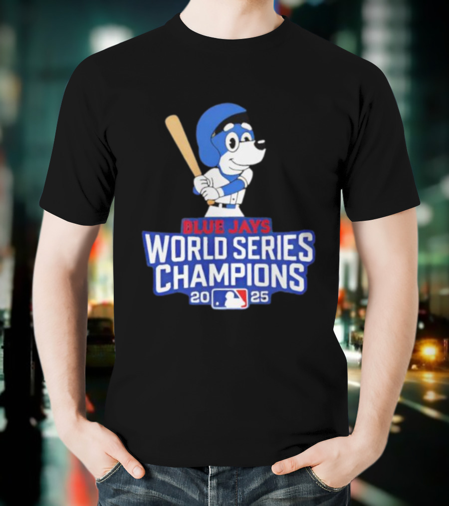 Blue Jays World Series Champions 2025 Bluey Baseball MLB T-Shirt