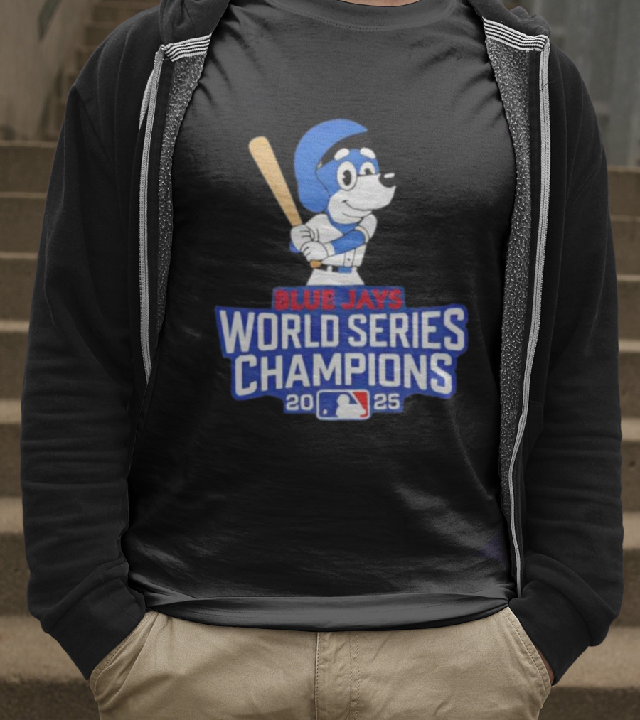 Blue Jays World Series Champions 2025 Bluey Baseball MLB T-Shirt