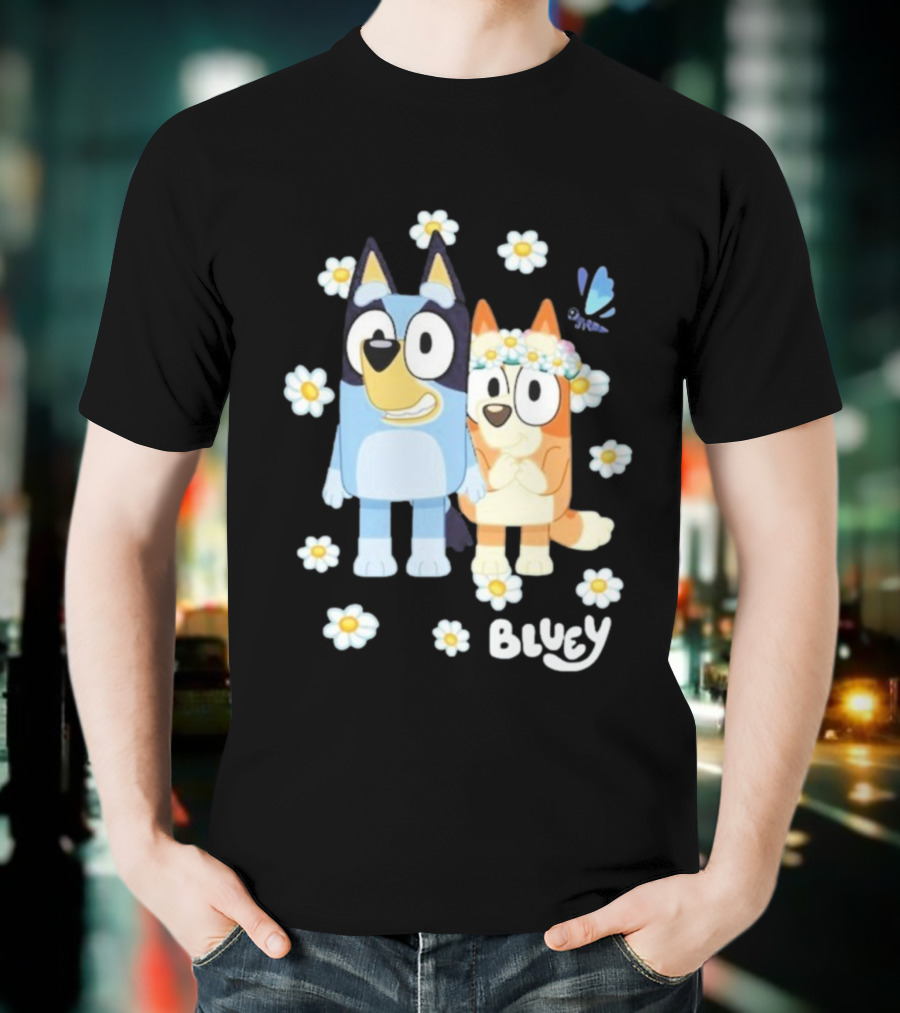 Bluey Flowers And Friends Playful Blossom Adventure T-Shirt