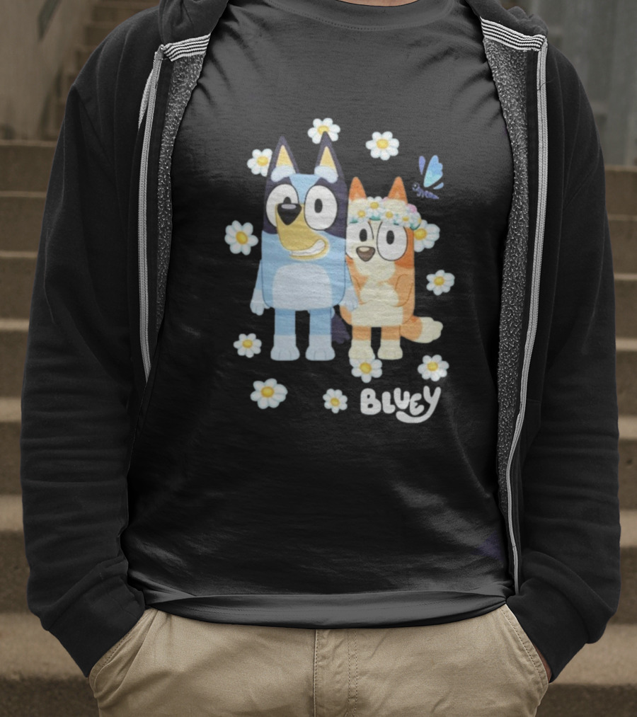 Bluey Flowers And Friends Playful Blossom Adventure T-Shirt