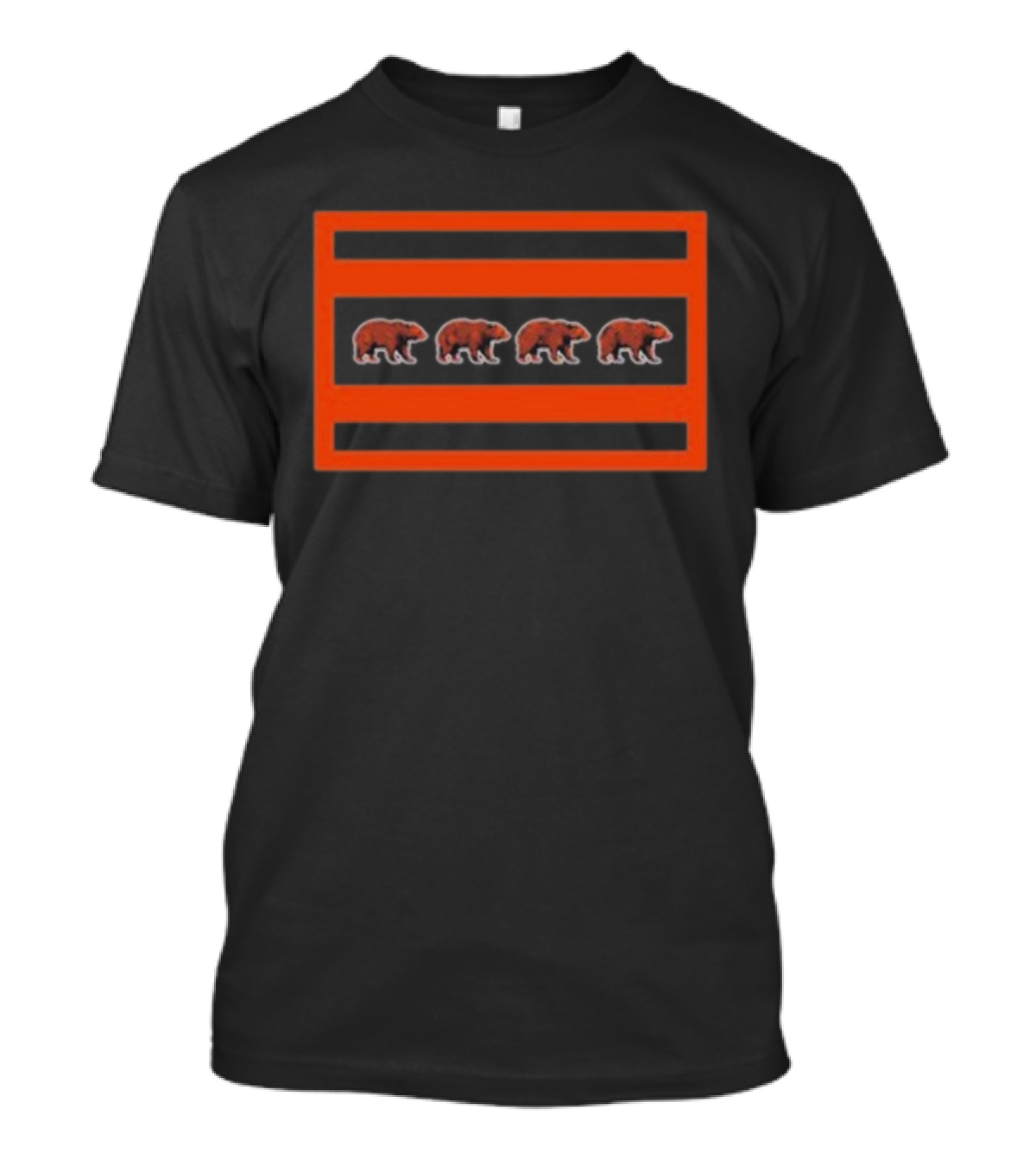 Chicago Bears Hoge And Jahns Flag With Bear Icons T-Shirt