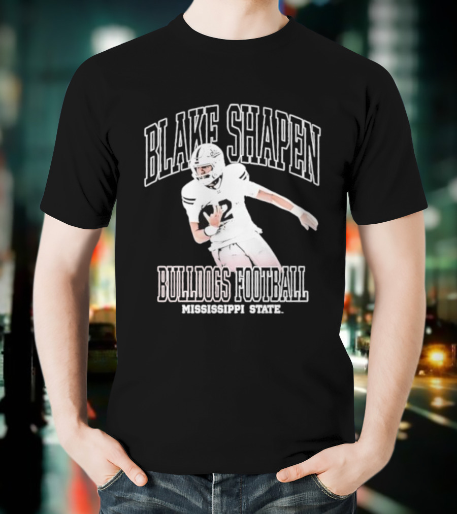 Blake Shapen Bulldogs Football Mississippi State T-Shirt