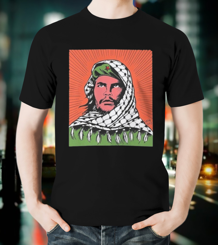 Che Guevara Keffiyeh Artistic Illustration By Latuff 2002 T-Shirt