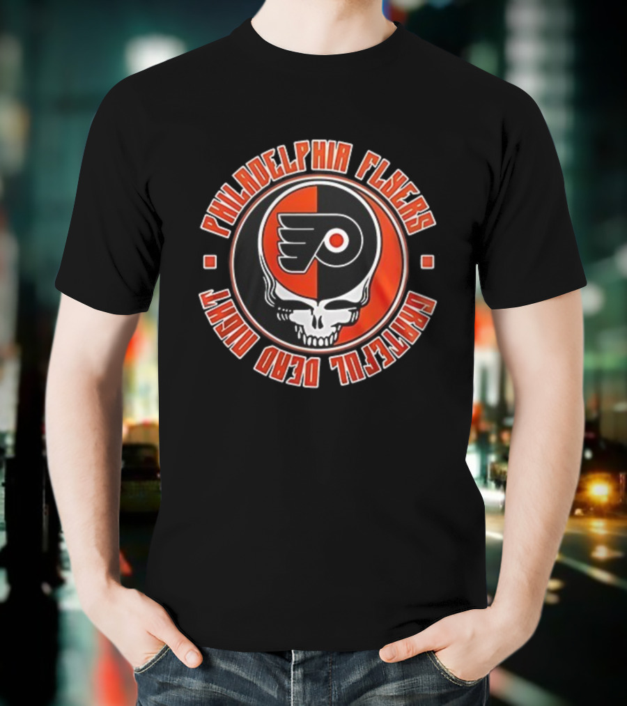 Philadelphia Flyers Grateful Dead 60th Anniversary Urban Nights T-Shirt