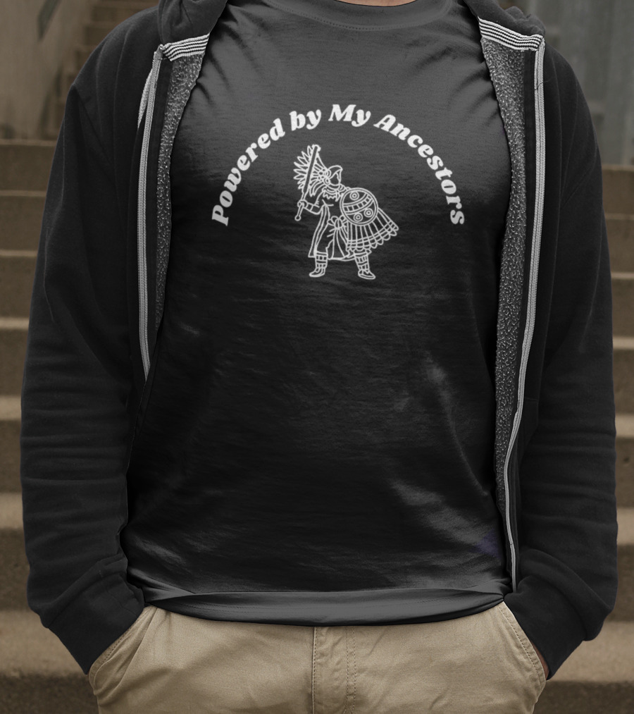 Powered By My Ancestors Mayan Warrior T-Shirt