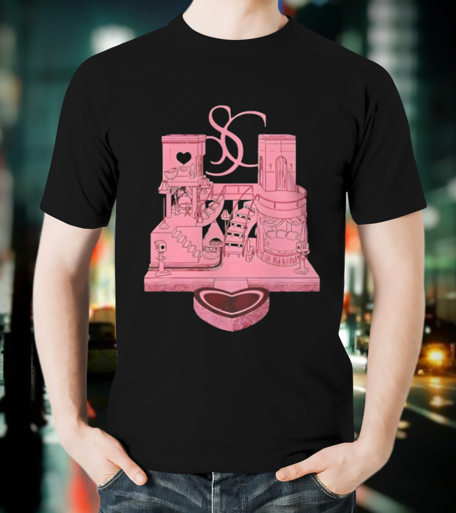 Sabrina Carpenter Do You Want The House Tour SC Vintage Heart Design T-Shirt