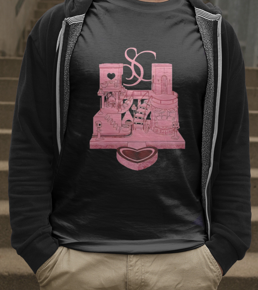 Sabrina Carpenter Do You Want The House Tour SC Vintage Heart Design T-Shirt