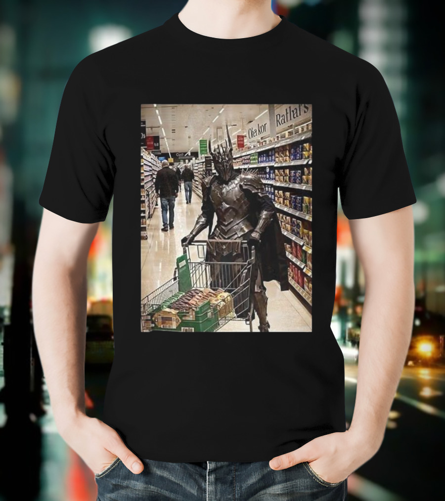 Sauron Shopping Adventure In Grocery Aisle T-Shirt