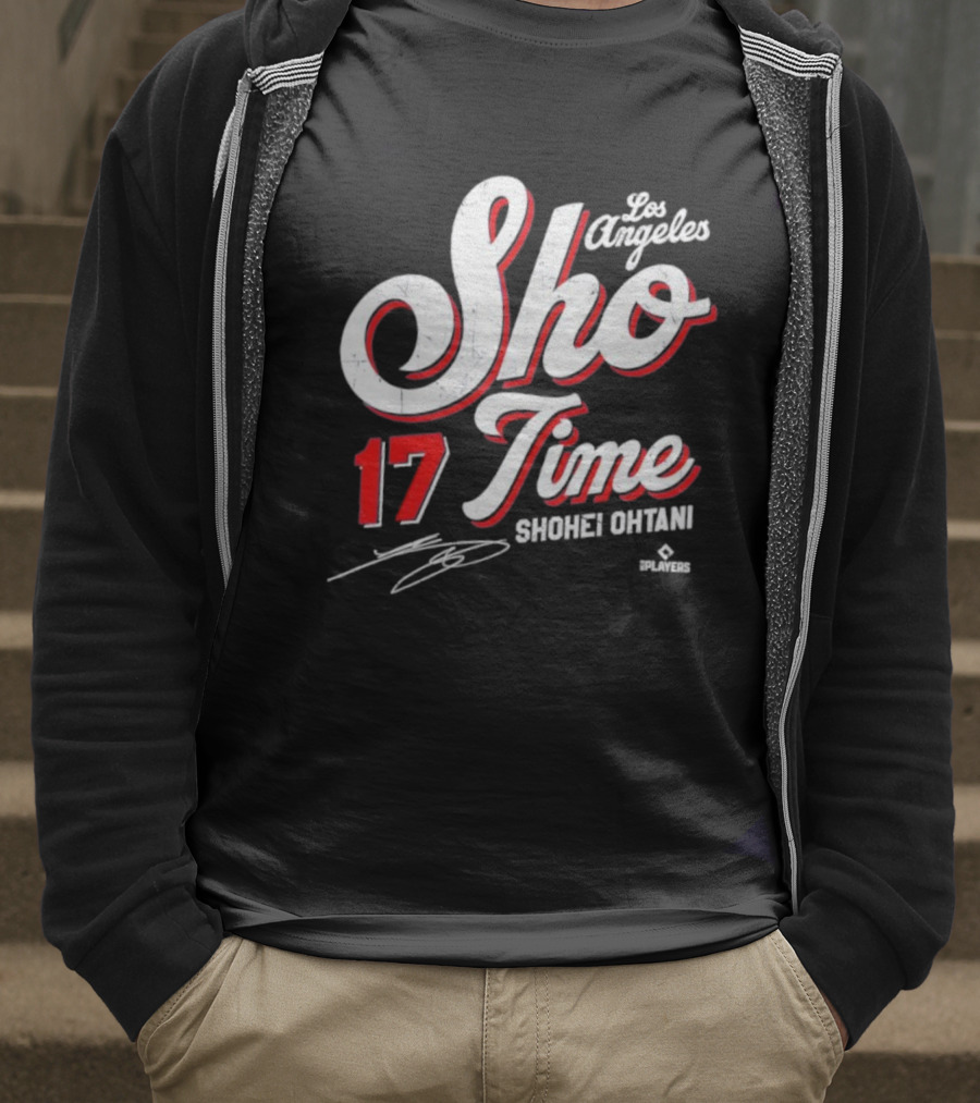 Los Angeles Sho Time 17 Shohei Ohtani Signature T-Shirt