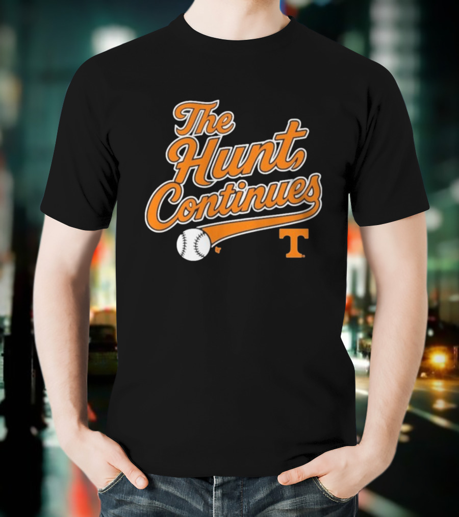 Tennessee Volunteers The Hunt Continues Baseball T T-Shirt