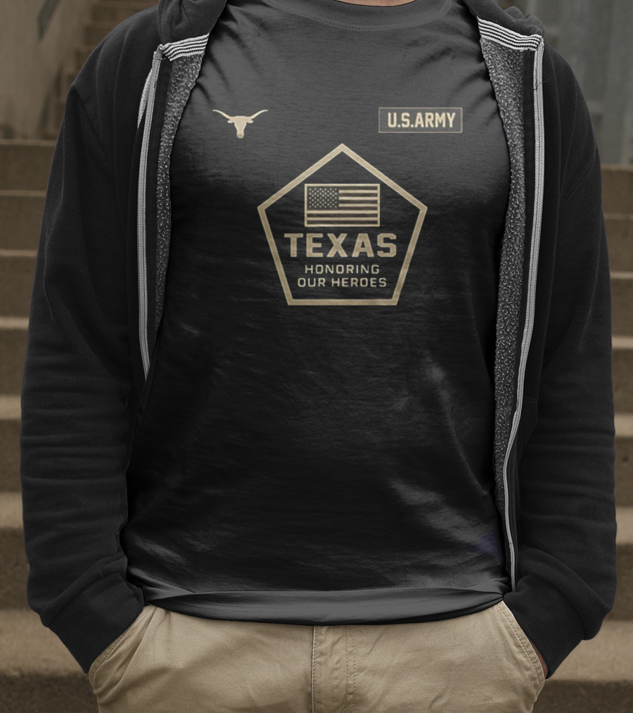 Texas Longhorns U.S. Army Honoring Our Heroes Military Appreciation Day T-Shirt