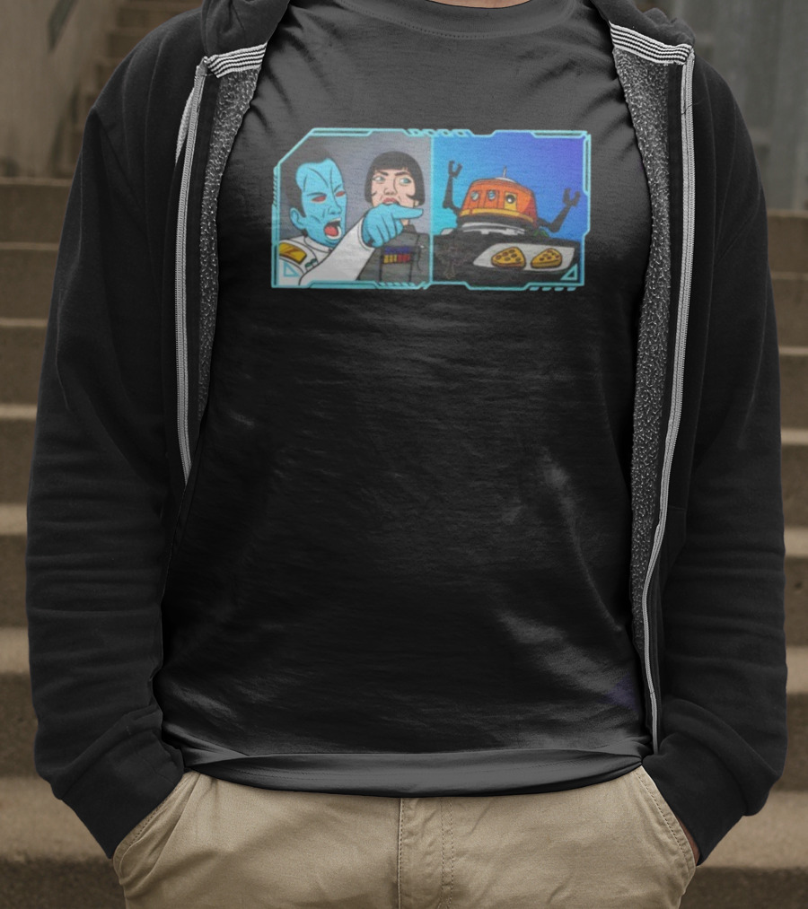 Thrawn Meme Vs. Chopper Star Wars Rebels Pizza Argument T-Shirt