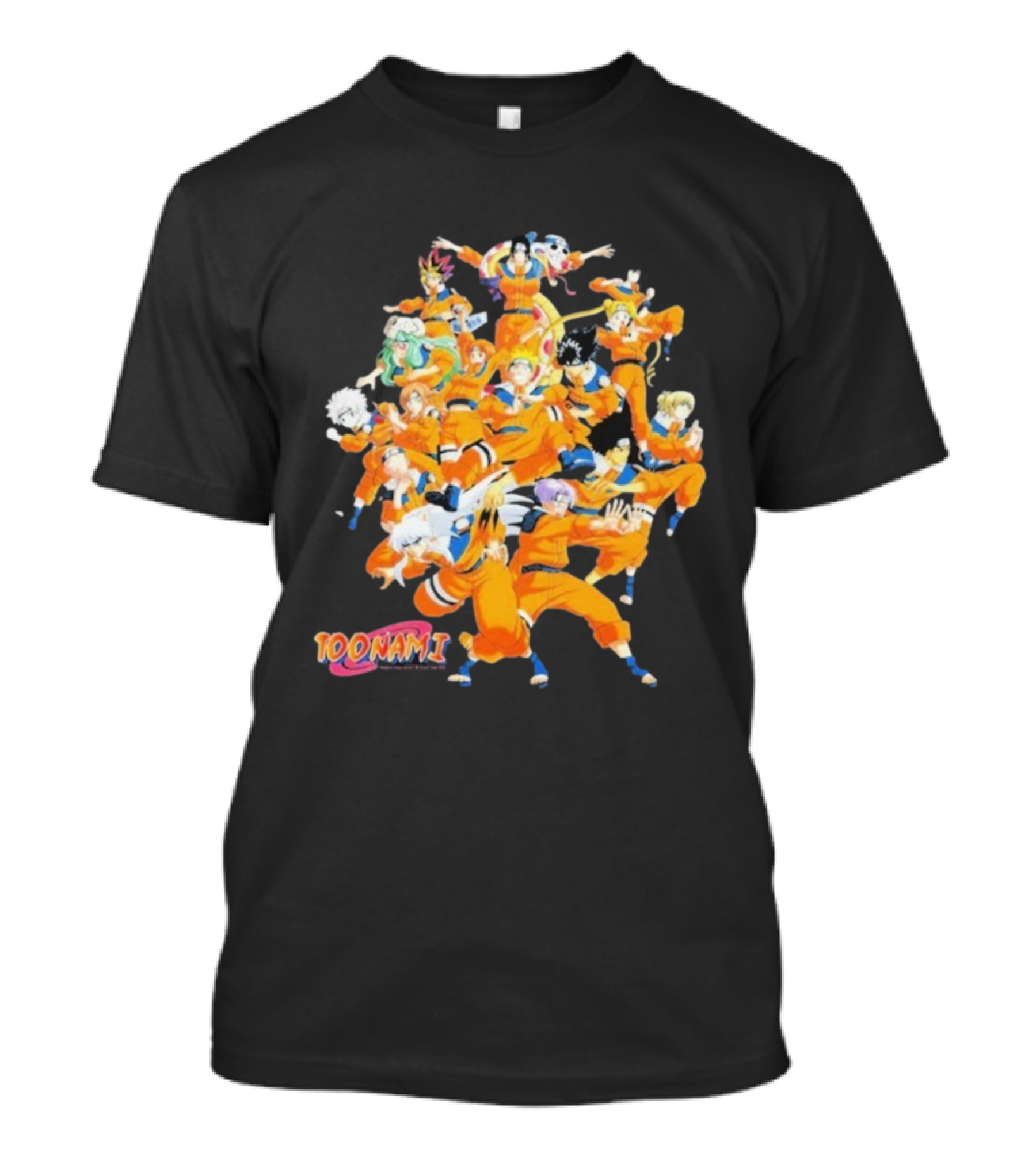Toonami Cruel.void Shadow Clone Jutsu Anime Character Mashup T-Shirt
