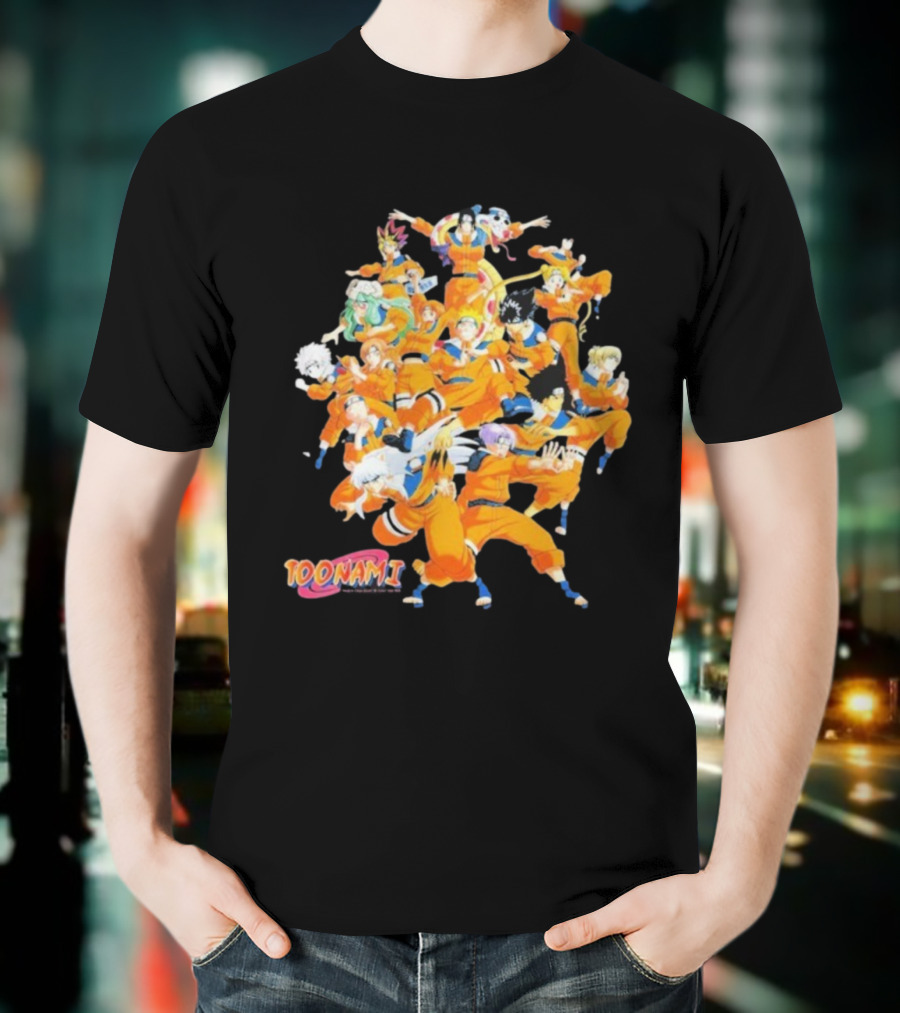 Toonami Cruel.void Shadow Clone Jutsu Anime Character Mashup T-Shirt