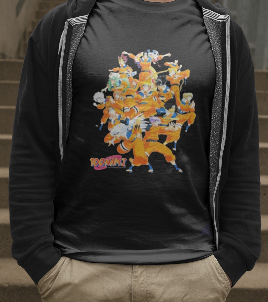 Toonami Cruel.void Shadow Clone Jutsu Anime Character Mashup T-Shirt