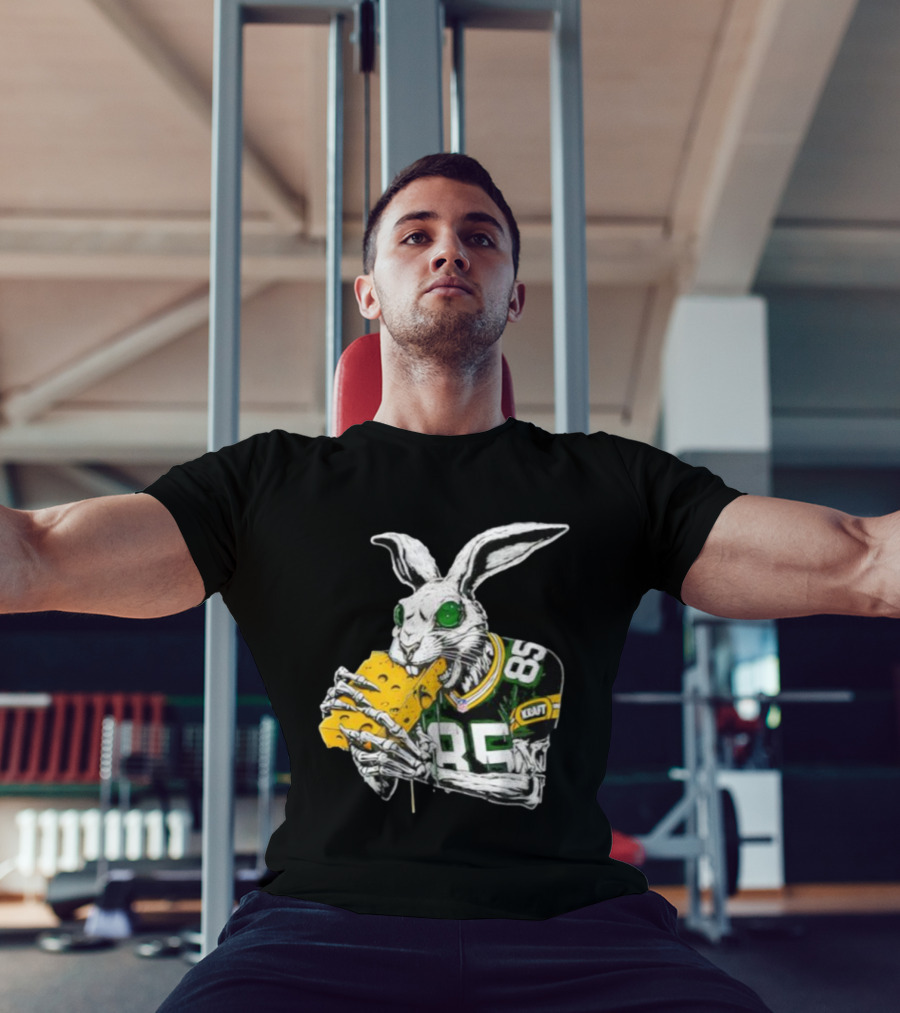 Tucker Kraft Green Bay Packers Rabbit 85 Cheese Eater T-Shirt