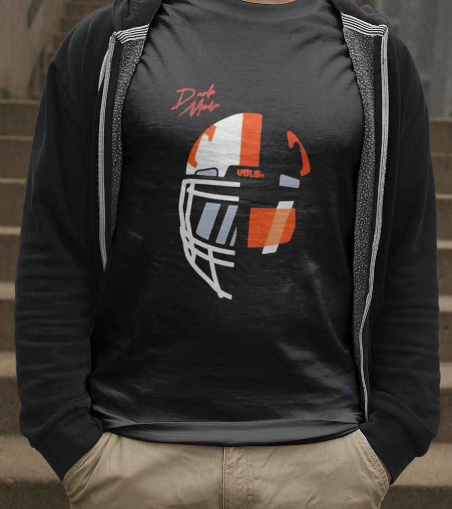 Dark Mode Vols Tennessee Volunteers Football Helmet T-Shirt