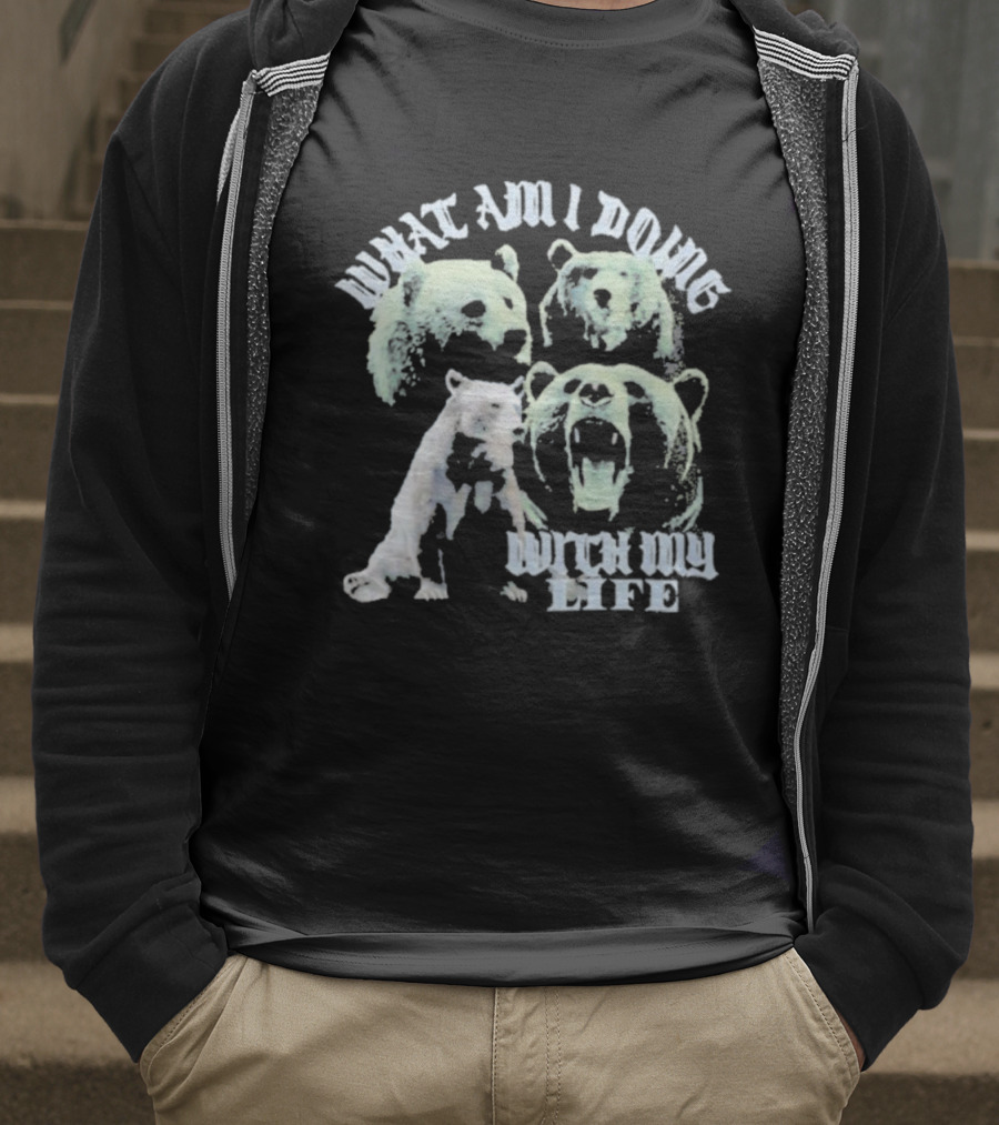 What Am I Doing With My Life Bear Trio Expression T-Shirt
