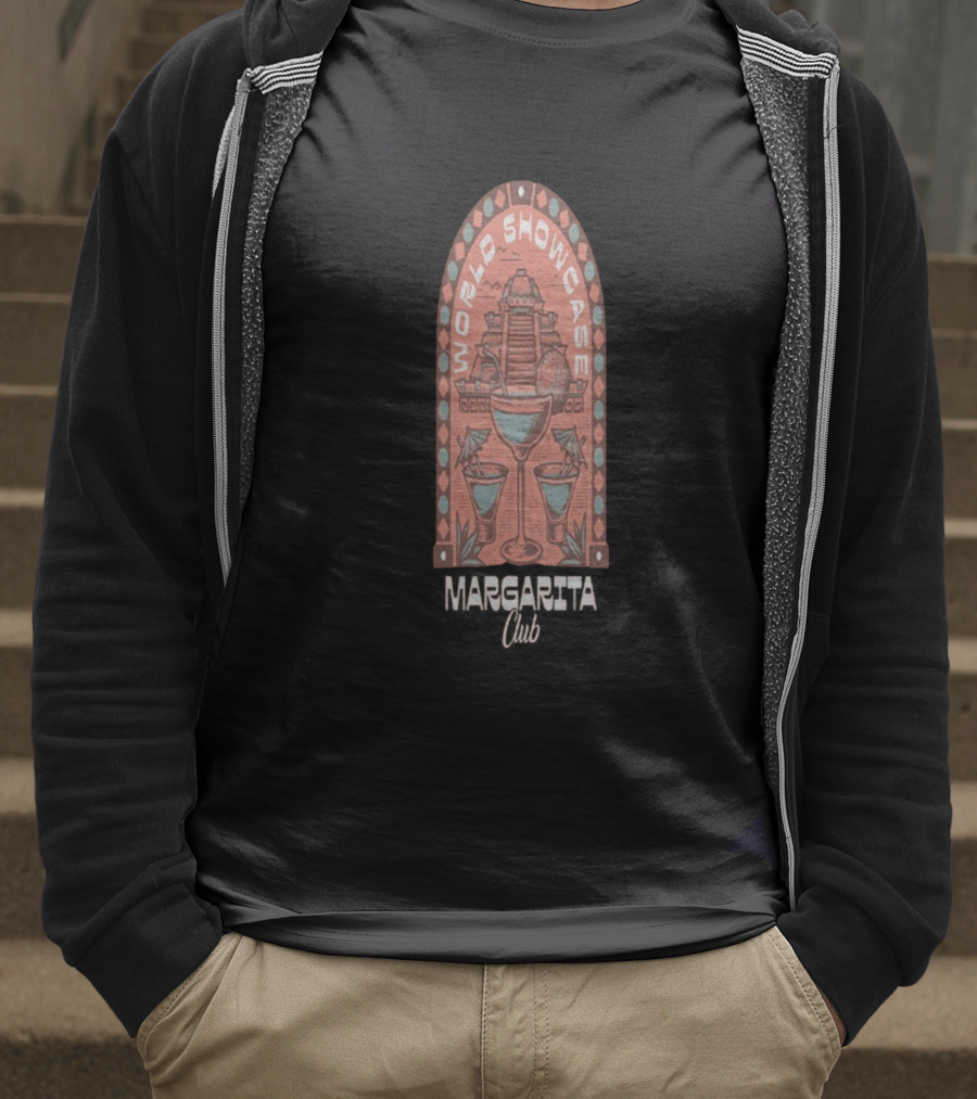 World Showcase Margarita Club Pyramid And Cocktails T-Shirt