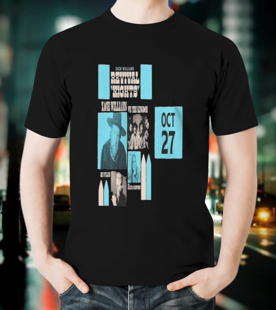Zach Williams We The Kingdom Revival Nights Red Rocks Oct 27 2025 T-Shirt