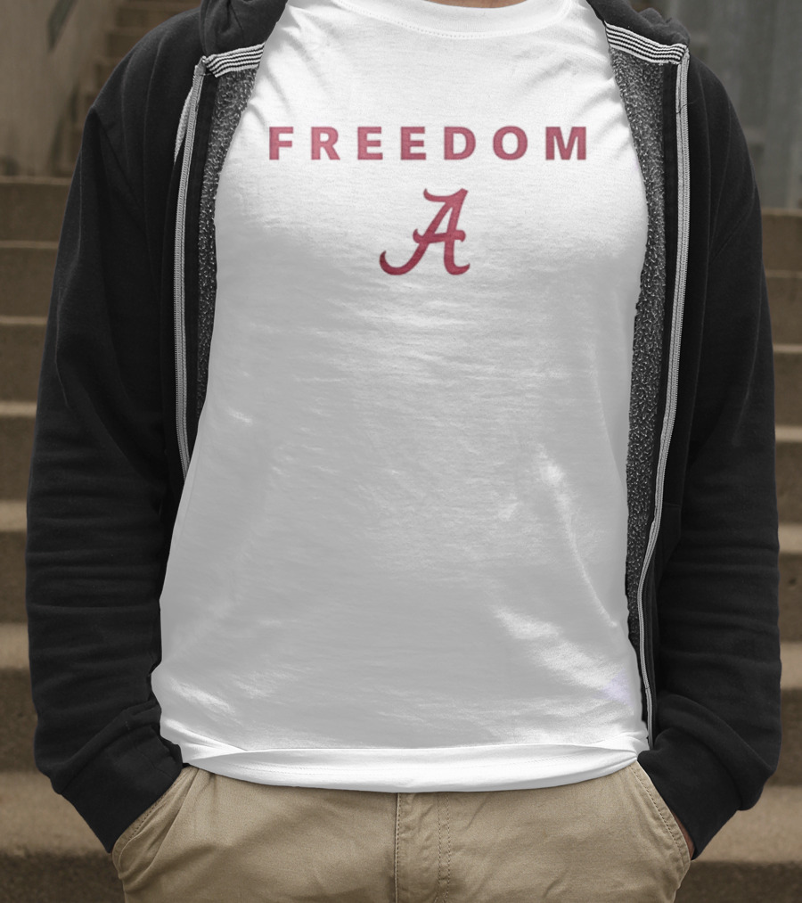 Alabama Crimson Tide University Freedom A Symbol Charlie Kirk T-Shirt