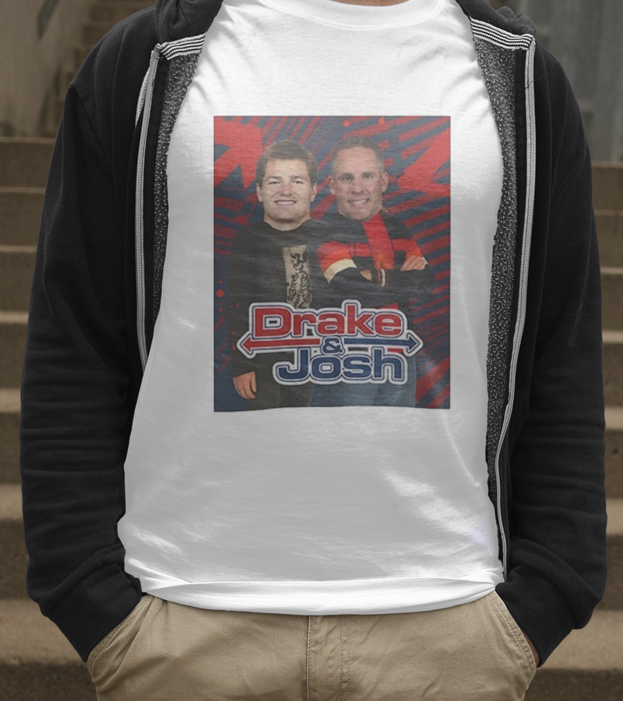 Drake And Josh New England Patriots Maye McDaniels Caricature T-Shirt