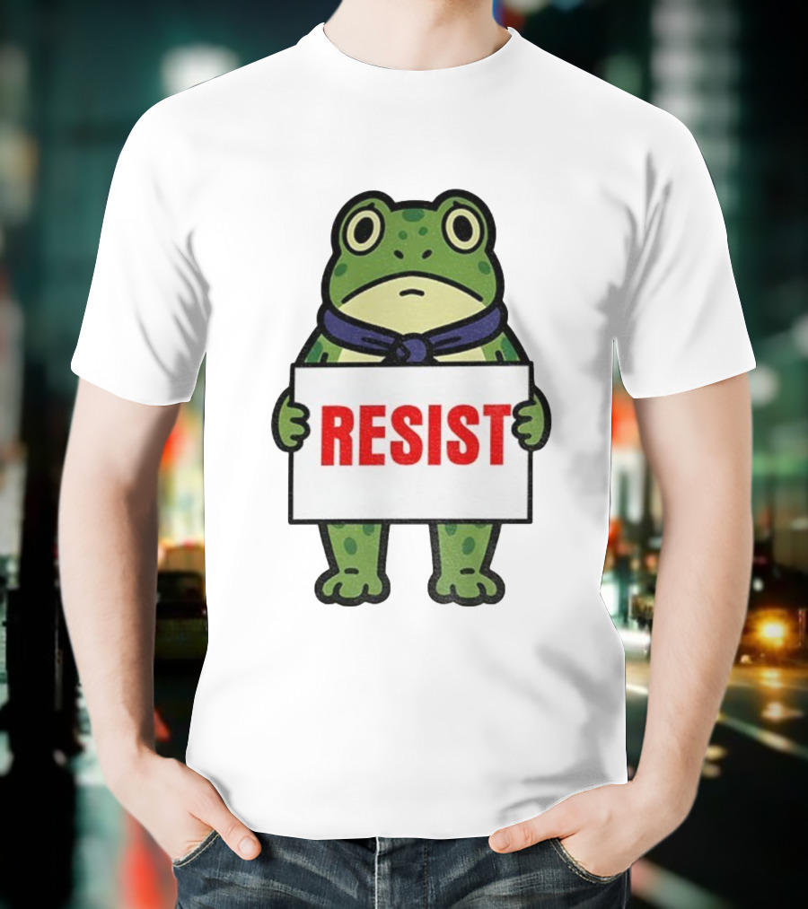 Portland Frog Resist Anti Fascist Trump Democracy Antifa T-Shirt