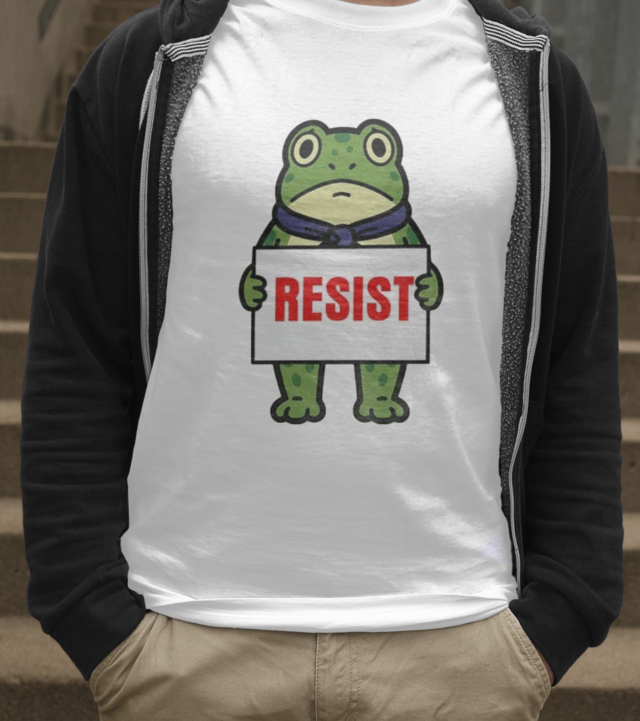 Portland Frog Resist Anti Fascist Trump Democracy Antifa T-Shirt