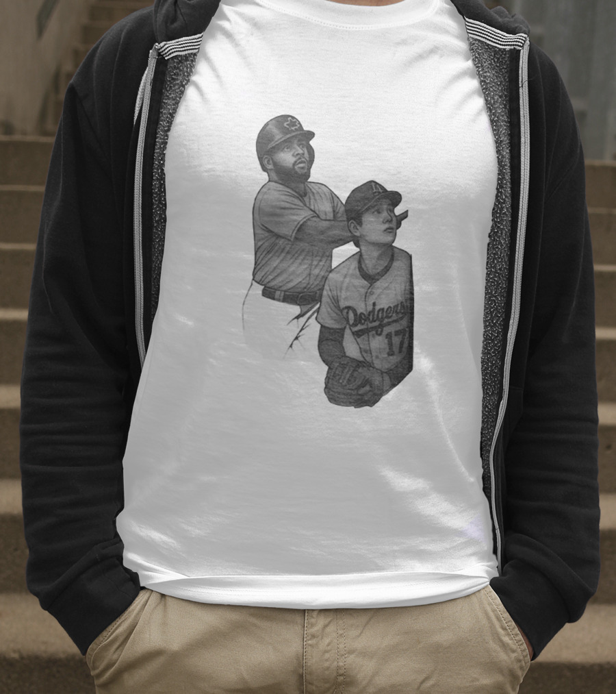 Vladdy Guerrero Jr. Shohei Ohtani Dodgers World Series Baseball Moment T-Shirt