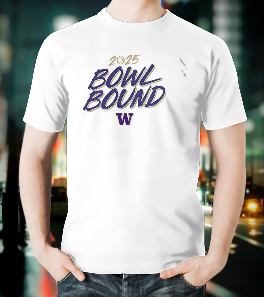 2025 Bowl Bound Washington Huskies Football NFL T-Shirt
