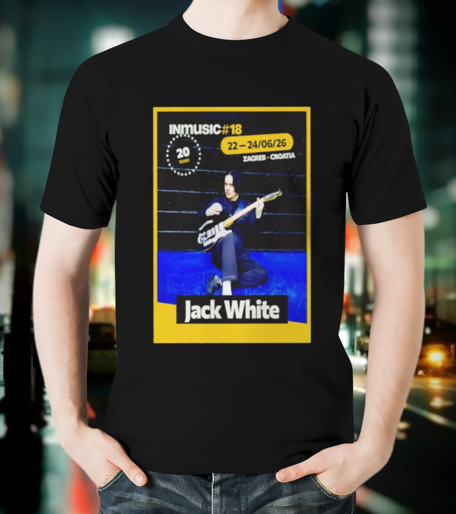 INmusic Festival 2026 Jack White Zagreb Croatia June Concert T-Shirt