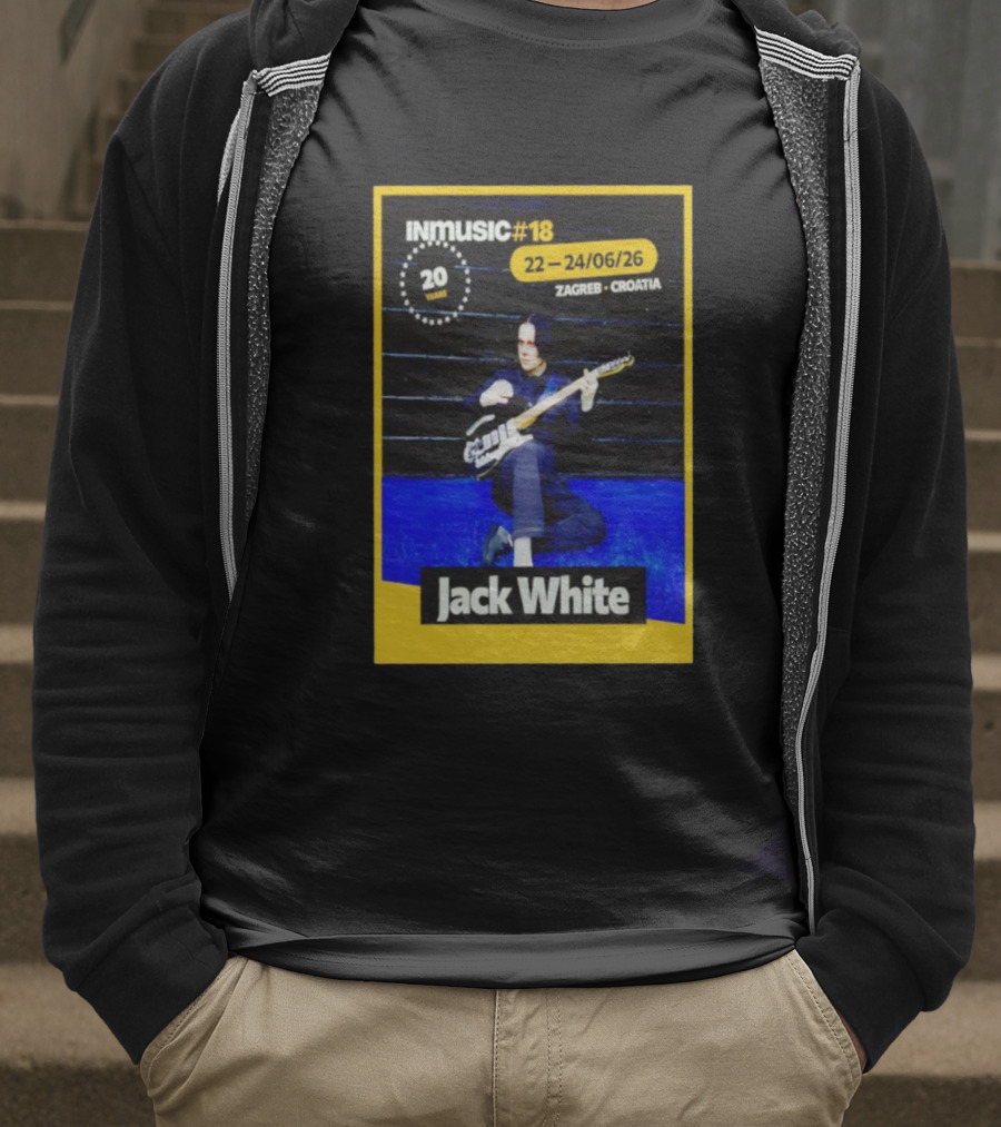 INmusic Festival 2026 Jack White Zagreb Croatia June Concert T-Shirt