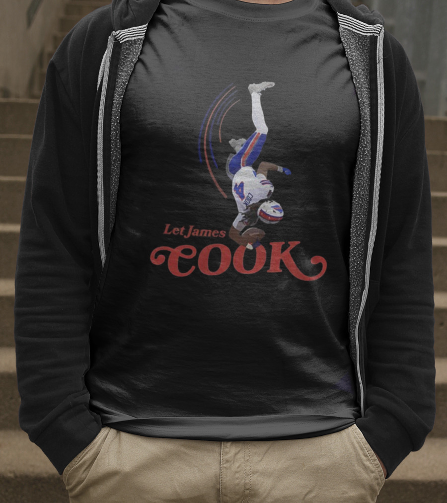Let James Cook Buffalo Bills Touchdown NFL 2025 Bills Mafia T-Shirt