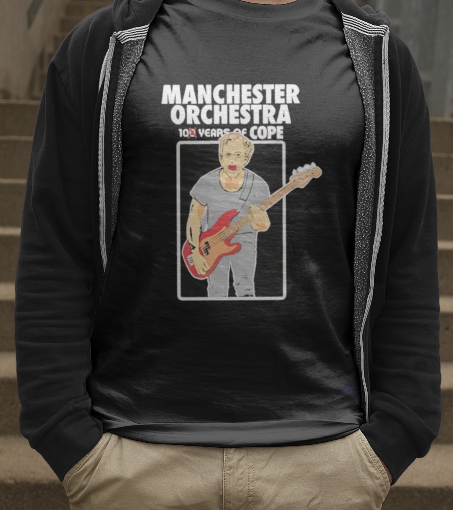 Manchester Orchestra 100 Years Of Cope Bass Guitar Illustration T-Shirt