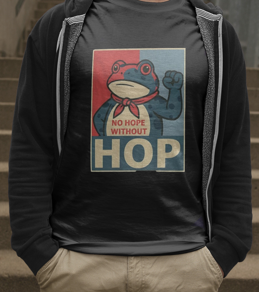 No Hope Without Hop Frog Resist Portland Anti Trump Anti Fascism T-Shirt
