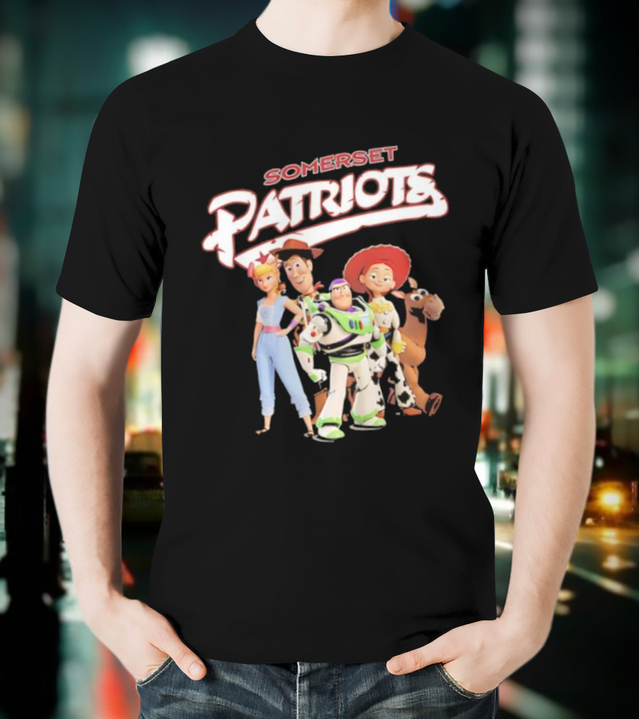 Somerset Patriots Toy Story Buzz Woody Jessie Bo Peep Bullseye T-Shirt